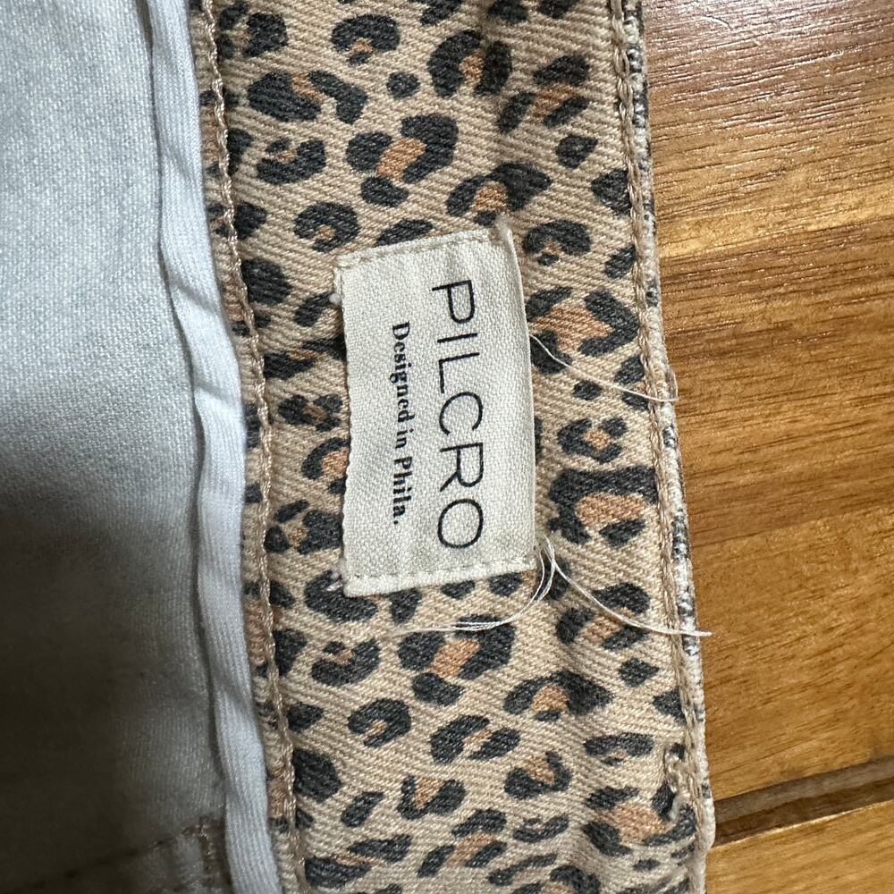 Pilcro The Wanderer Animal Print Jeans 33 Tall - Picture 8 of 14
